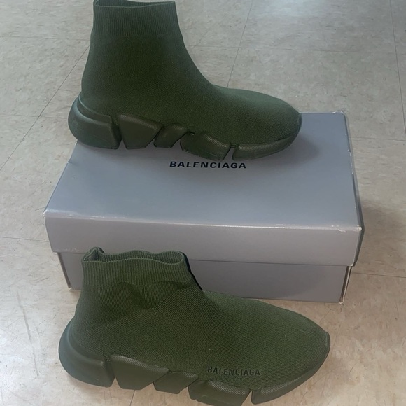 Balenciaga Khaki Green Sneakers Women’s 39 - Picture 1 of 5